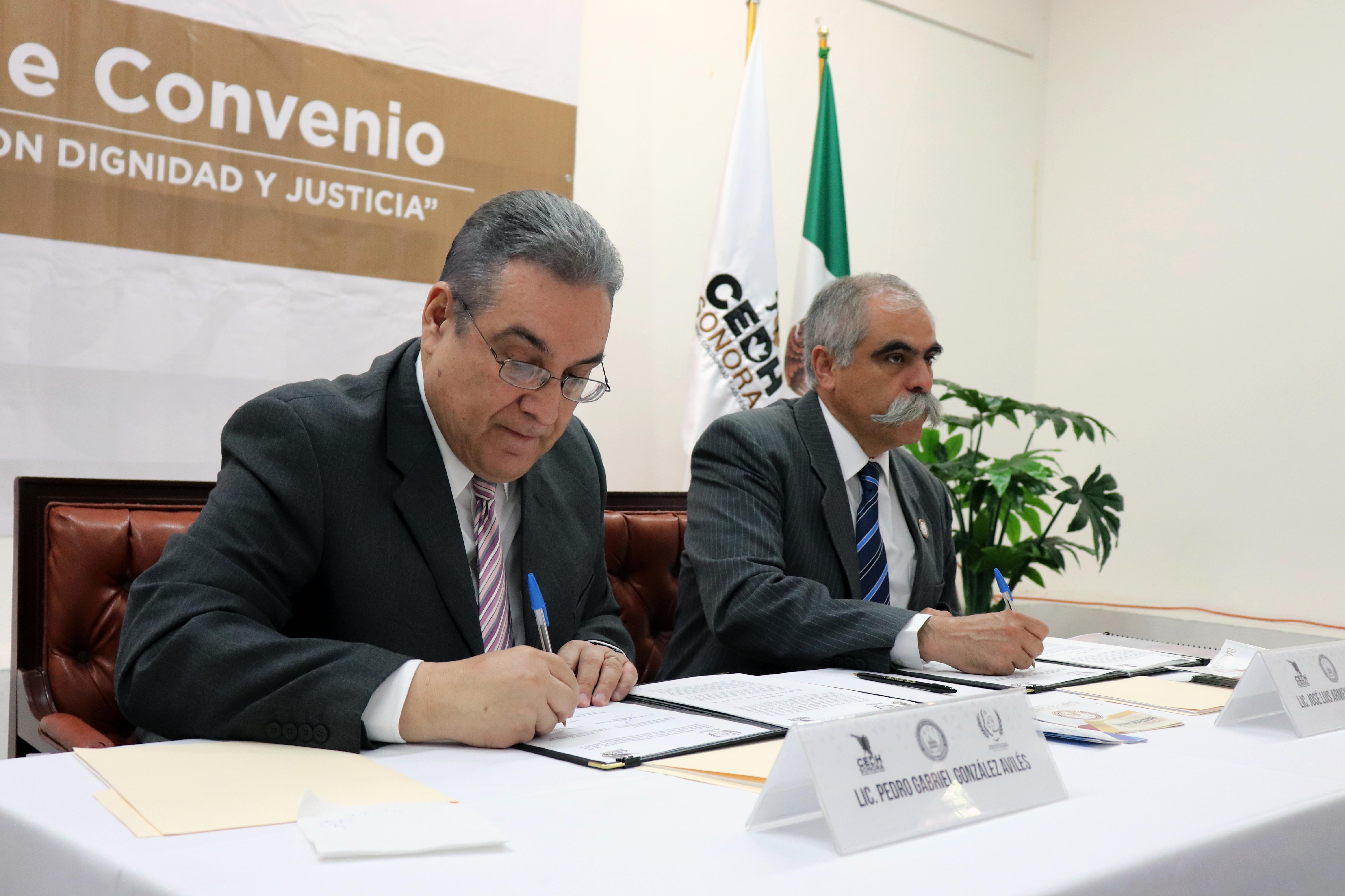 Firman convenio CEDH Sonora y CEDH Chihuahua